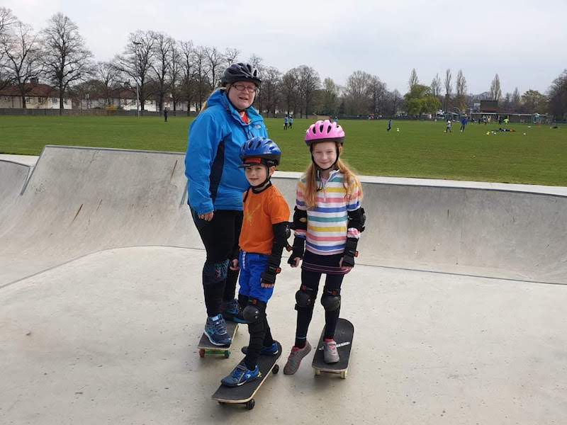 Family skateboard lessons Greenwich London