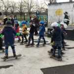 birthday skateboard party group lesson