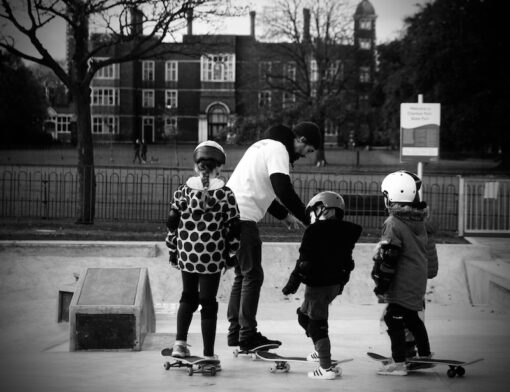 skateboard lesson in Charlton Park