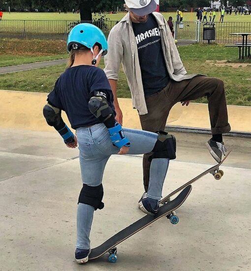 Progressing skateboard lesson London