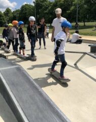 Beginner skateboard lesson