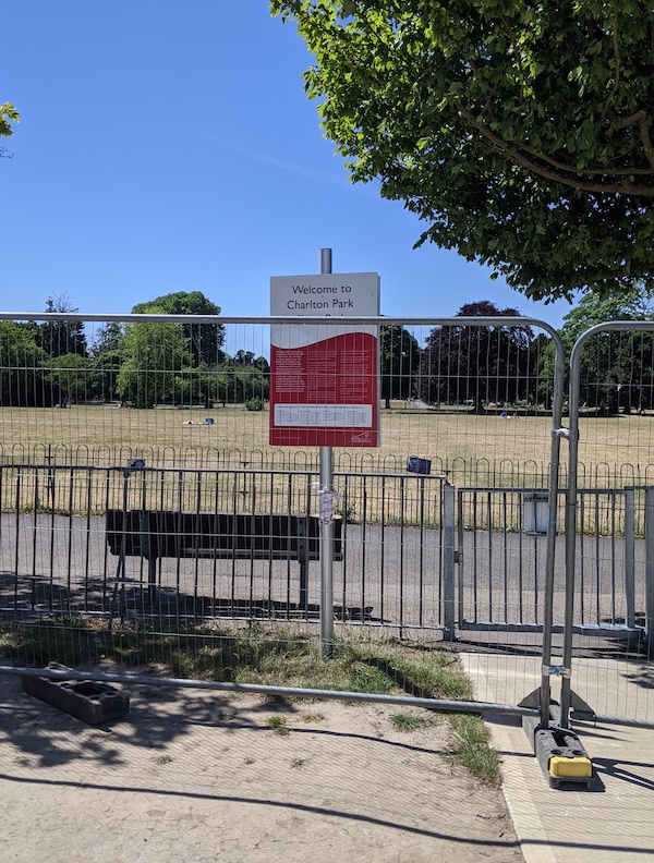 charlton skatepark still closed due to covid19