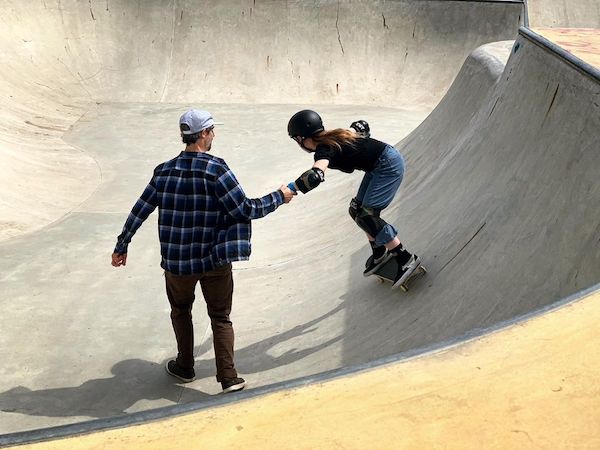 pro skateboard lesson