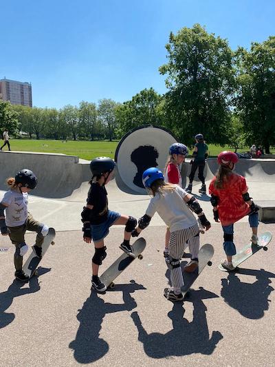 victoria park progressing group skateboard lesson