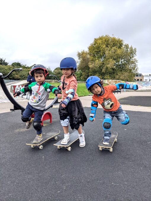 under 5s skateboard lesson