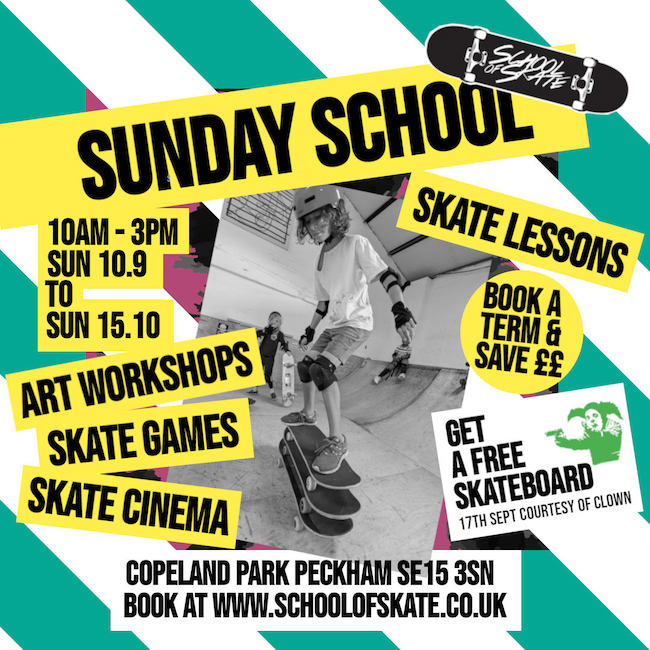 Sunday school skate camp starts 10th September