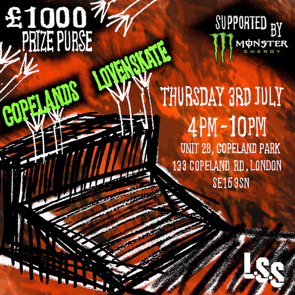 Lovenskate copelands summer jam 3rd July 2025 cash for prizes