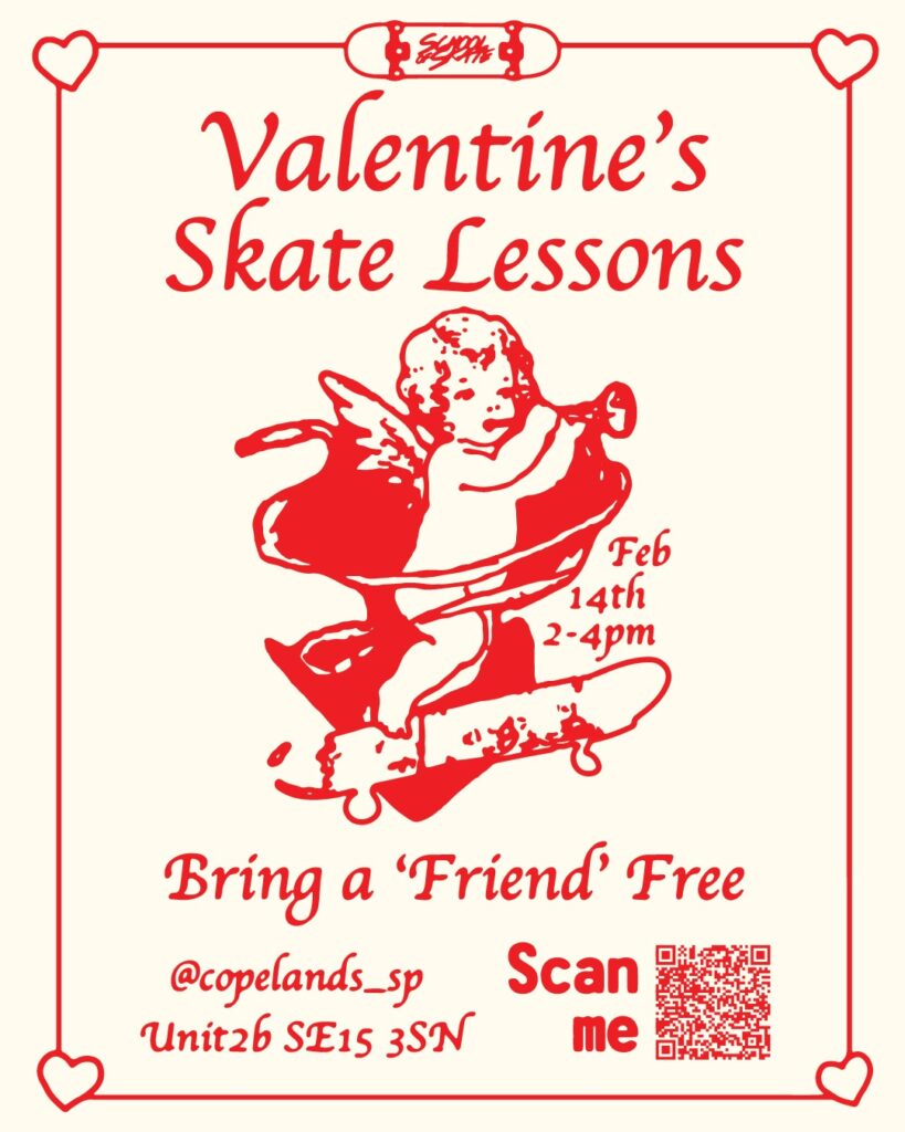 Valentine's skate lessons bring a friend free