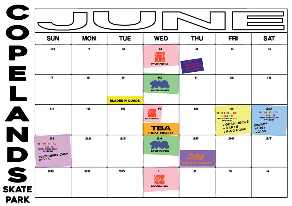 June events poster copelands